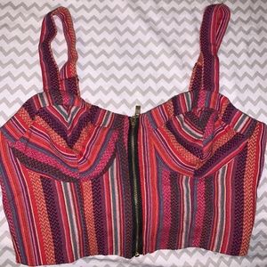 Women Zip- Up Bustier